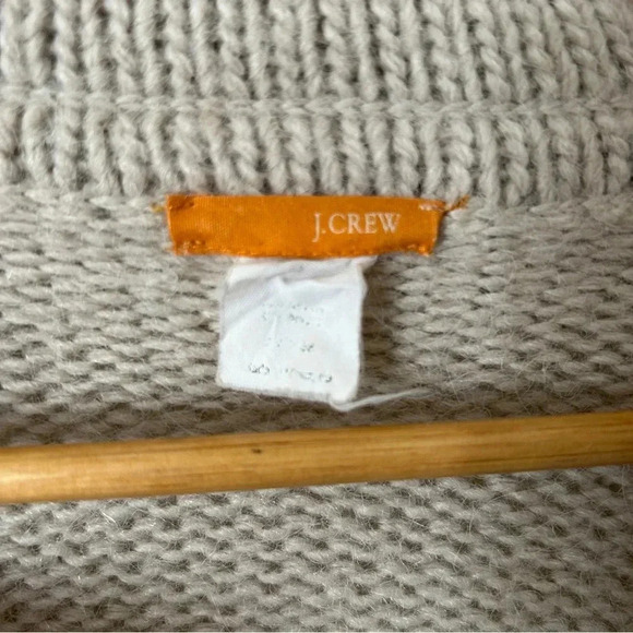 J.Crew Long Alpaca Wool Sweater Cardigan Coat with Pockets - Picture 5 of 10